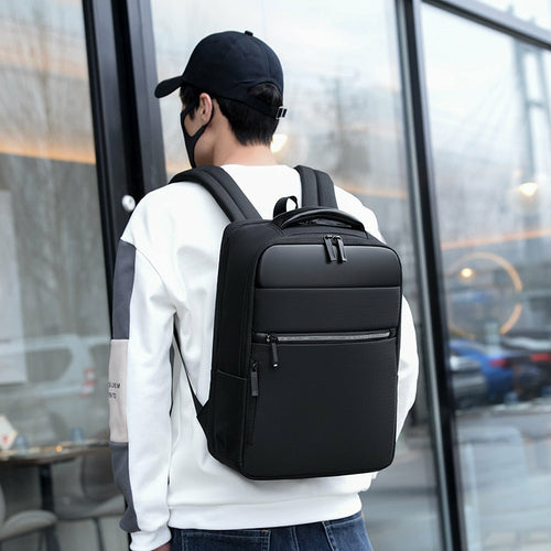 Mens Multifunction Waterproof Backpacks Large Capacity USB Charging