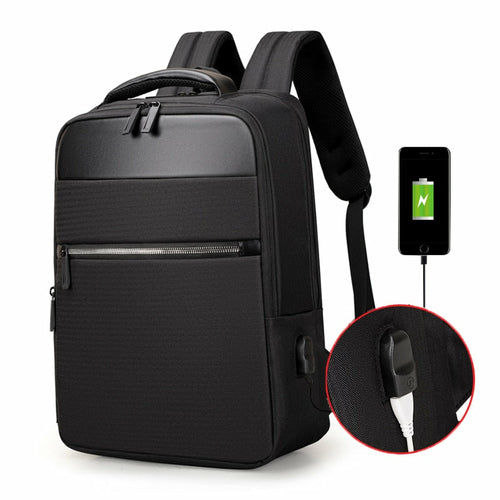 Mens Multifunction Waterproof Backpacks Large Capacity USB Charging